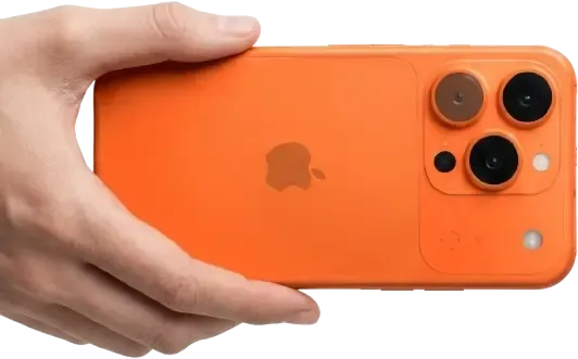 Hand holding phone